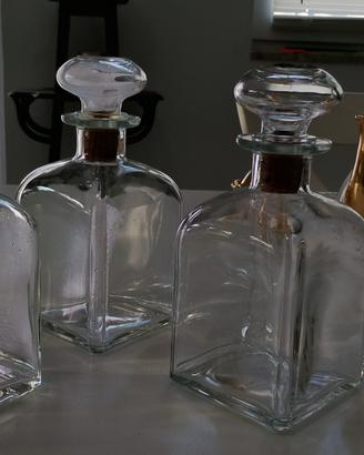 3 bottiglie da liquore