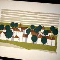 serigrafia originale anni 70 - sogg. Paese