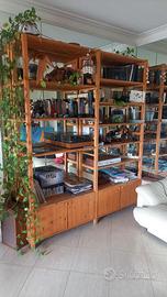 Libreria legno fatta a mano