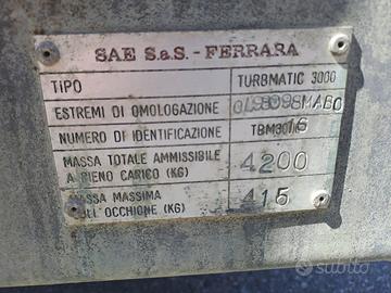 Atomizzatore turbmatic 3000lt