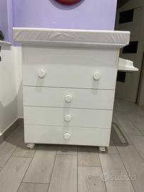 Fasciatoio con cassettiera e ruote - Prezzo Bomba!