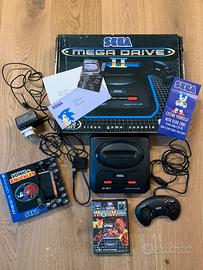 SEGA MEGA DRIVE II con 2 giochi