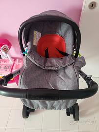 Ruote con navicella e ovetto con borsa
