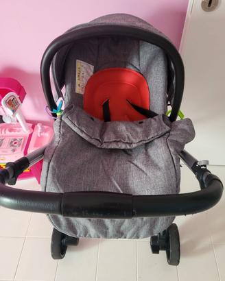 Ruote con navicella e ovetto con borsa