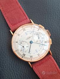 Tavannes Cronografo 18k Venus 165 NOS 