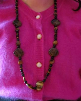 COLLANA in occhio di tigre e onice