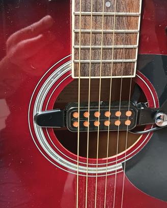 Chitarra Acustica EKO con amplificazione.