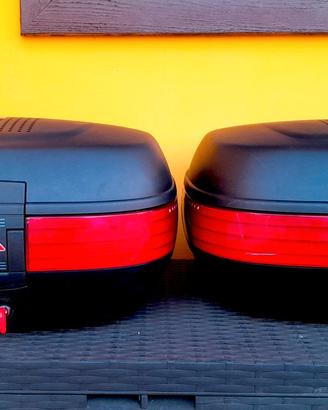 due bauletti borse valigie maxia 52 litri come nuo