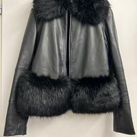Giacca ecopelle/pelliccia