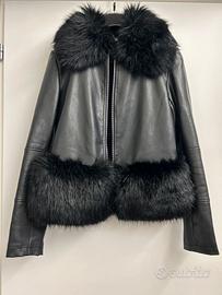 Giacca ecopelle/pelliccia