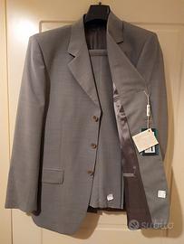 Abito glam uomo in lana Tasmania grigio - Exim