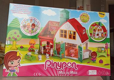 Fattoria casa Pinypon 2 personaggi 9 animali