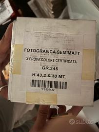 N. 4 ROTOLI CARTA FOTOGRAFICA PLOTTER GR. 245