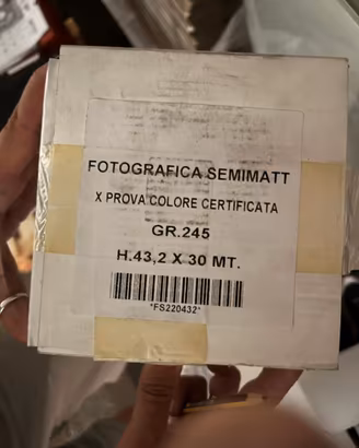 N. 4 ROTOLI CARTA FOTOGRAFICA PLOTTER GR. 245