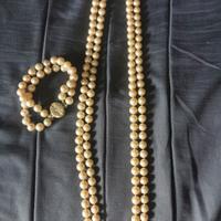 collana e bracciale di perle 