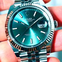 Rolex DJ 41 verde menta 126334 jubilee 2022 full