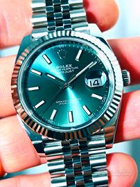 Rolex DJ 41 verde menta 126334 jubilee 2022 full