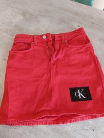 gonna rossa Calvino klein