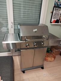 barbecue a gas inox 3 bruciatori