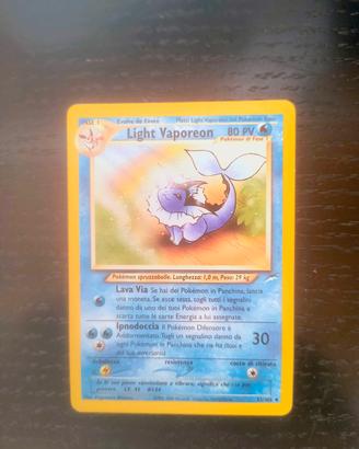 carta pokemon light vaporeon neo destiny