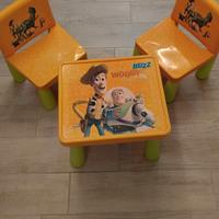 Tavolino gioco + 2 sedie Toy Story