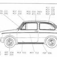 Modanature Fiat 850