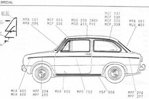 Modanature Fiat 850 e altro
