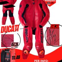 Tuta DAINESE DUCATI AUTOGRAFATA BAGNAIA e MARQUEZ