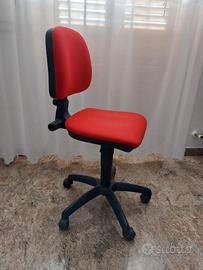 Sedia ufficio rossa