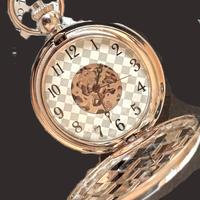 Orologio da tasca "Dado", carica manuale, nuovo