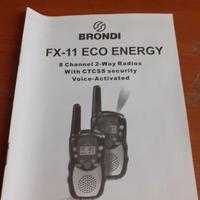 2 Radiotrasmittenti   Brondi  FX-11   Eco Energy .