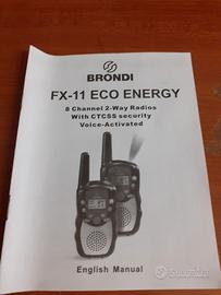 2 Radiotrasmittenti   Brondi  FX-11   Eco Energy .