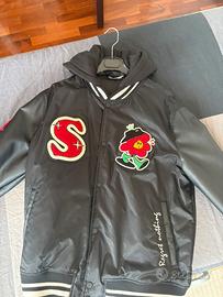 Giacca Varsity Zara uomo nera con cappuccio