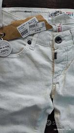 MET jeans Donna Bianco Prezzo Super Stock Lot.1010