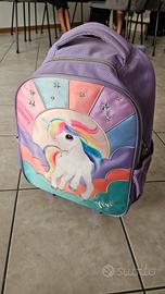 Zaino Trolley Unicorno con le luci