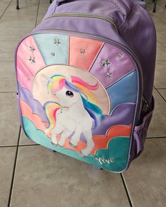 Zaino Trolley Unicorno con le luci