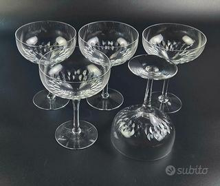 Set di 5 bicchieri da champagne