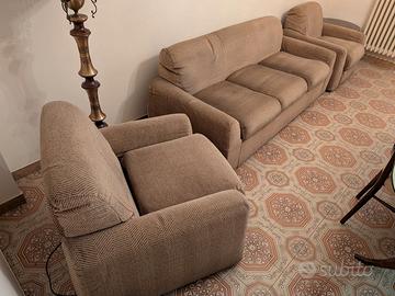 Divano letto con 2 poltrone anni 70
