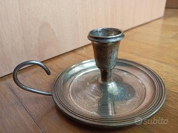 Portacandele punzonatura argento 1000 88 grammi ca