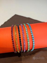 Braccialetti acciao con Swarovski 