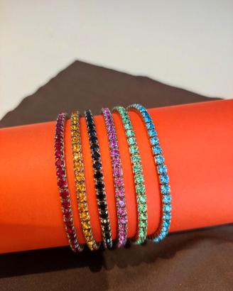 Braccialetti acciao con Swarovski 