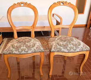 Coppia Sedie Classiche in stile Luigi Filippo