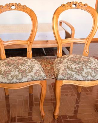Coppia Sedie Classiche in stile Luigi Filippo