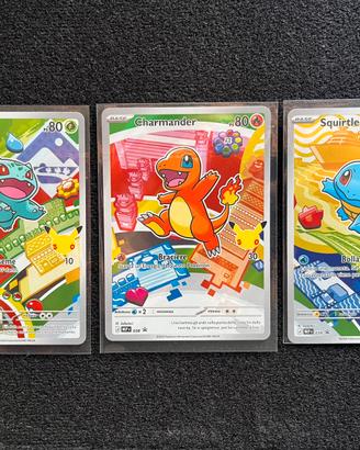 Primi Compagni Avventura Set 3x Starter Kanto