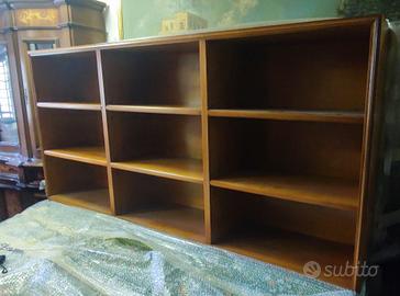 Libreria noce legno massello
