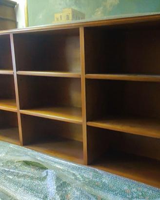 Libreria noce legno massello