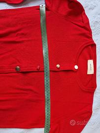 cardigan rosso scuro 