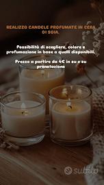 candele fatte a mano