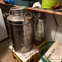 Bidoni inox per olio di oliva