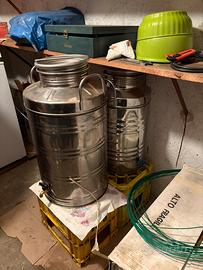 Bidoni inox per olio di oliva